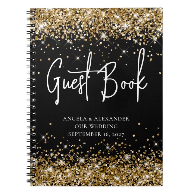 Gold Parties scintillant Black Glam Mariage livre  (Devant)