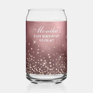 Gold Parties scintillant Rose Gold Foil 21e annive