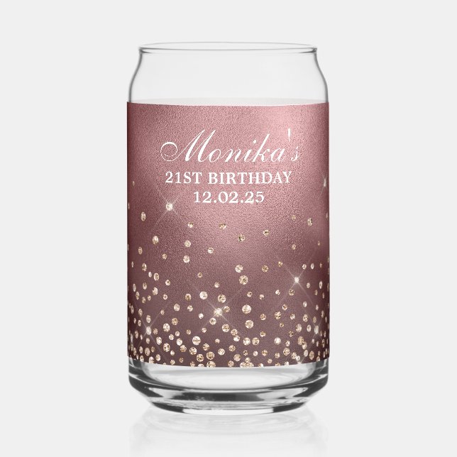 Gold Parties scintillant Rose Gold Foil 21e annive (Recto)