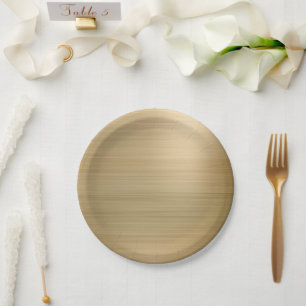 Gold Party Paper Plate