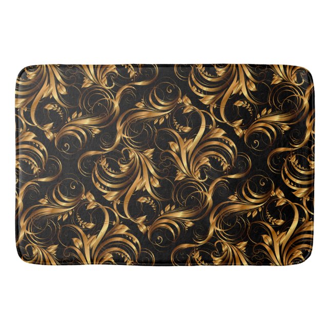 Gold Pattern 2 Bath Mats (Front)
