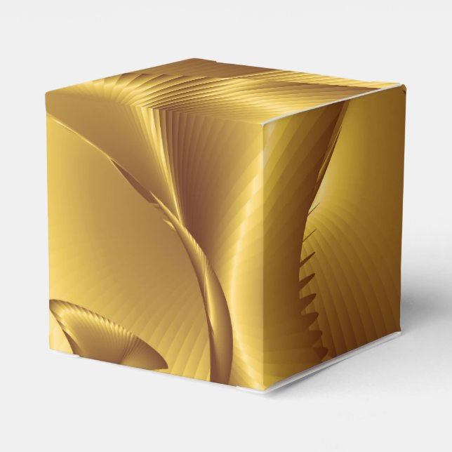 Gold Pattern Favor Box (Back Side)