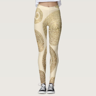 Gold pattern: shiny abstract luxury design leggings