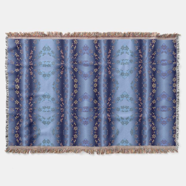 Gold Pattern Sun Burst Throw Blanket (Front)