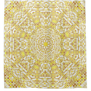 Gold pattern texture with golden mosaics in the By