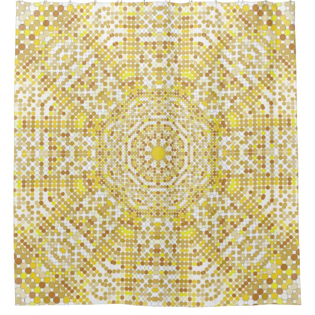 Gold pattern texture with golden mosaics in the By (Front)