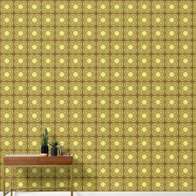 Gold Pattern Wallpaper (Hallway)