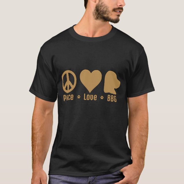 Gold Peace Love BBG T-Shirt (Front)