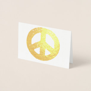 Gold Peace Symbol Foil Foil Card