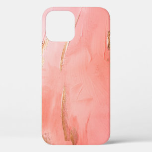 Gold Peach Elegant iPhone 12 Case