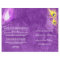 Gold Peacock Feathers Purple Wedding Program