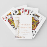 Gold Pearls and Prosecco Classic Playing Cards<br><div class="desc">Introducing our Gold Pearls and Prosecco Classic Playing Cards, a luxurious twist on a timeless pastime. Each card is adorned with elegant gold designs and delicate pearls, evoking a sense of opulence and sophistication. With a touch of sparkling prosecco imagery, these cards add a hint of celebration to every game....</div>