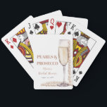 Gold Pearls and Prosecco Classic Playing Cards<br><div class="desc">Introducing our Gold Pearls and Prosecco Classic Playing Cards, a luxurious twist on a timeless pastime. Each card is adorned with elegant gold designs and delicate pearls, evoking a sense of opulence and sophistication. With a touch of sparkling prosecco imagery, these cards add a hint of celebration to every game....</div>