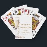 Gold Pearls and Prosecco Classic Playing Cards<br><div class="desc">Introducing our Gold Pearls and Prosecco Classic Playing Cards, a luxurious twist on a timeless pastime. Each card is adorned with elegant gold designs and delicate pearls, evoking a sense of opulence and sophistication. With a touch of sparkling prosecco imagery, these cards add a hint of celebration to every game....</div>