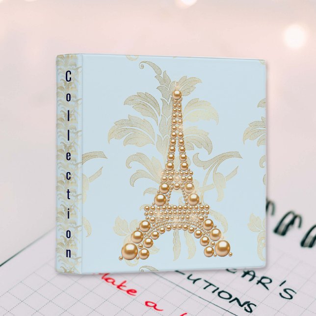 Gold Pearls Eiffel Tower Binder (Creator Uploaded)