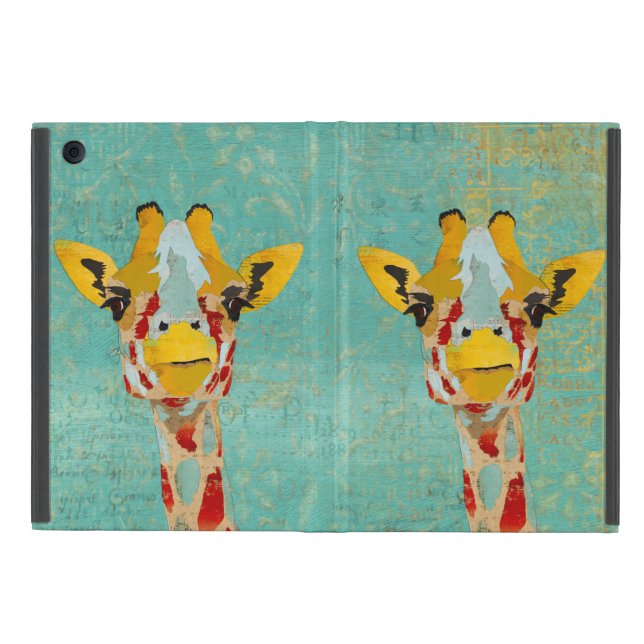 Gold Peeking Giraffes iPad Case Case For iPad Mini (Outside)