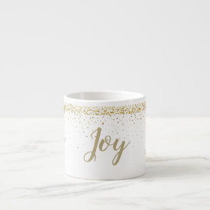 Gold Peitite Stars Joie Espresso Mug