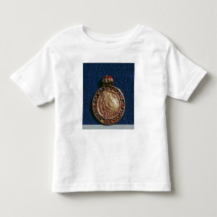 Gold pendant in the form of a coin toddler t-shirt
