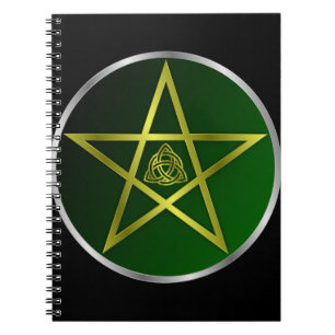 Gold pentacle notebook