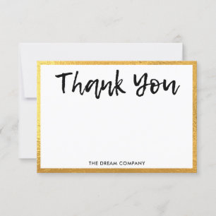 Gold Personal Message Thank you Media Insert