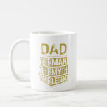 Gold Personalized Name The Man The Myth The Legend Coffee Mug<br><div class="desc">Personalized your own name,  "the Man the Myth the Legend" typography design in yellow gold colour,  great custom gift for men,  dad,  grandpa,  husband,  boyfriend on father's day,  birthday,  anniversary,  and any special day.</div>