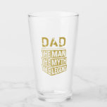 Gold Personalized Name The Man The Myth The Legend Glass<br><div class="desc">Personalized your own name,  "the Man the Myth the Legend" typography design in gold colour,  great custom gift for men,  dad,  grandpa,  husband,  boyfriend on father's day,  birthday,  anniversary,  and any special day.</div>
