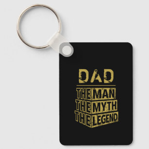 Gold Personalized Name The Man The Myth The Legend Keychain