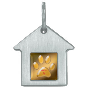 Gold Pet ID Tag