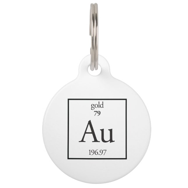 Gold Pet Tag (Front)