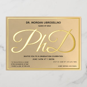 Gold PhD Graduation