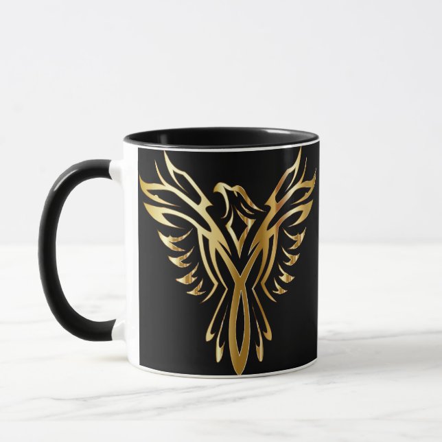 Gold Phoenix Coffee Mug (Left)