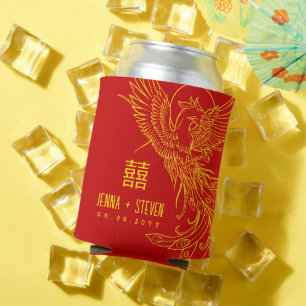 Gold Phoenix   Double Happiness Can Cooler