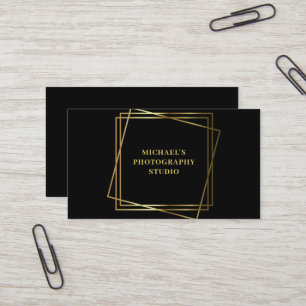 Gold Photography Studio Business Card