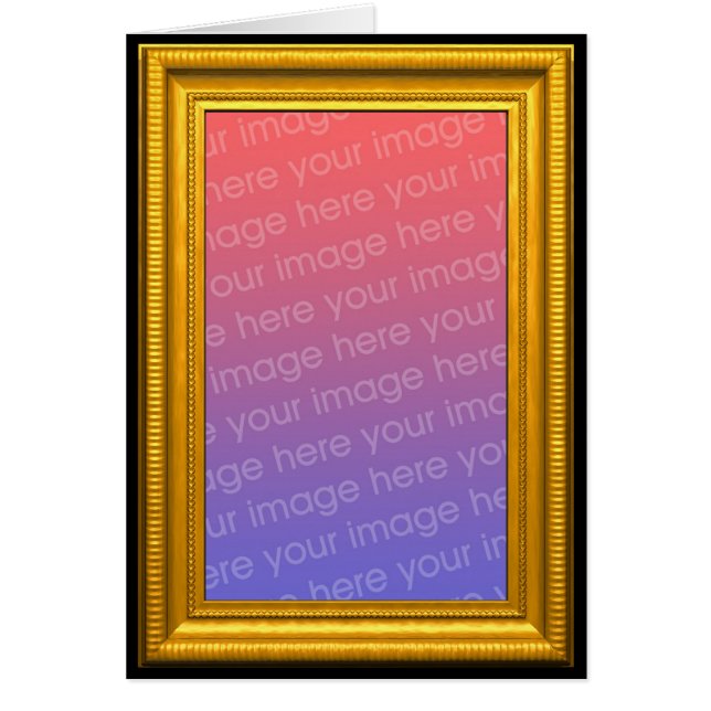 Gold Picture Frame (vertical) Template (Front)
