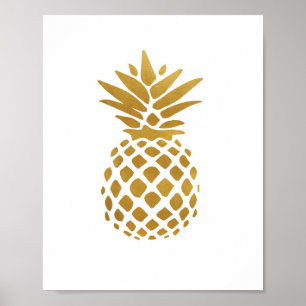 Gold Pineapple - Art Print