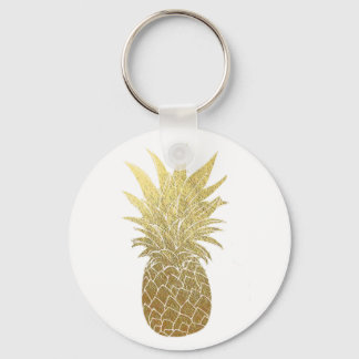 Gold Pineapple Keychain