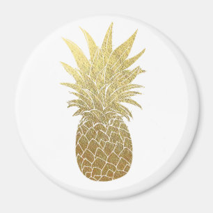 Gold Pineapple Magnet