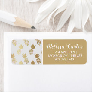 Gold Pineapple Pattern