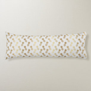 Gold Pineapple Pattern Body Pillow