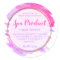 Gold Pink And Purple Watercolor Spa Labels