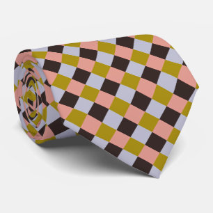 Gold Pink Chocolate Lavender Tie