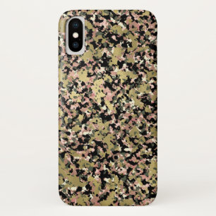 Gold Pink Green Black Camouflage Pattern Print Case-Mate iPhone Case