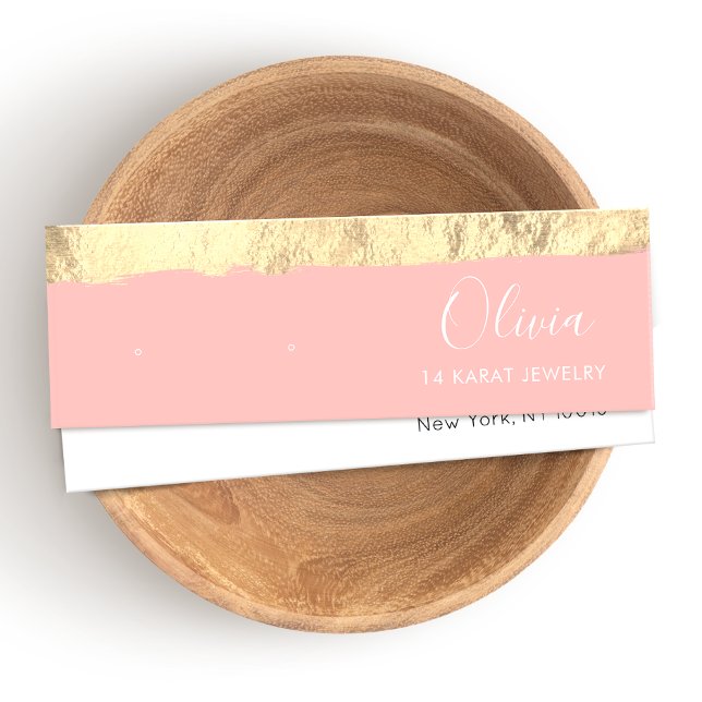 Gold Pink Stud Earring  Display Card (Creator Uploaded)