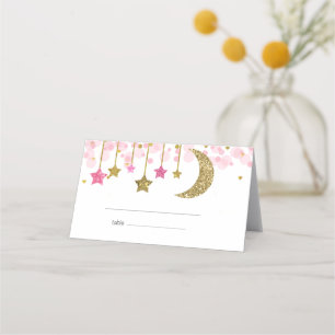 Gold Pink twinkle twinkle Thank You card