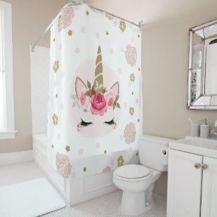 Gold & Pink Unicorn Flower Blooms Trendy Cute
