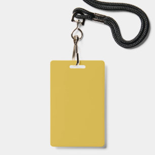 Gold Plastic Badge