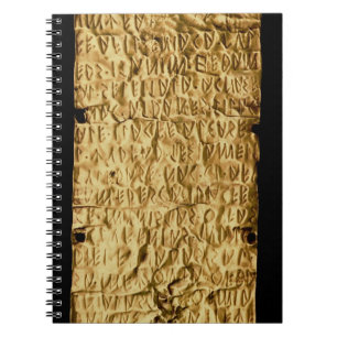 Gold plate with 'lengthy' Etruscan inscription fro Notebook