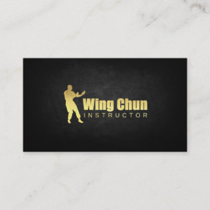 Gold Plated Wing Chun Instructor Business Card