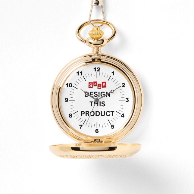 Gold Pocket Watch - Personalized (Front)