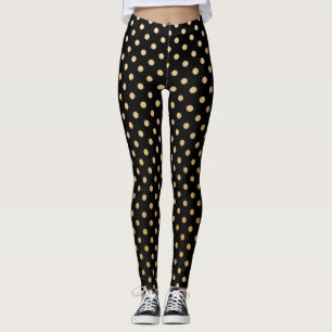 Gold Polka Dot leggings with customizable colour!